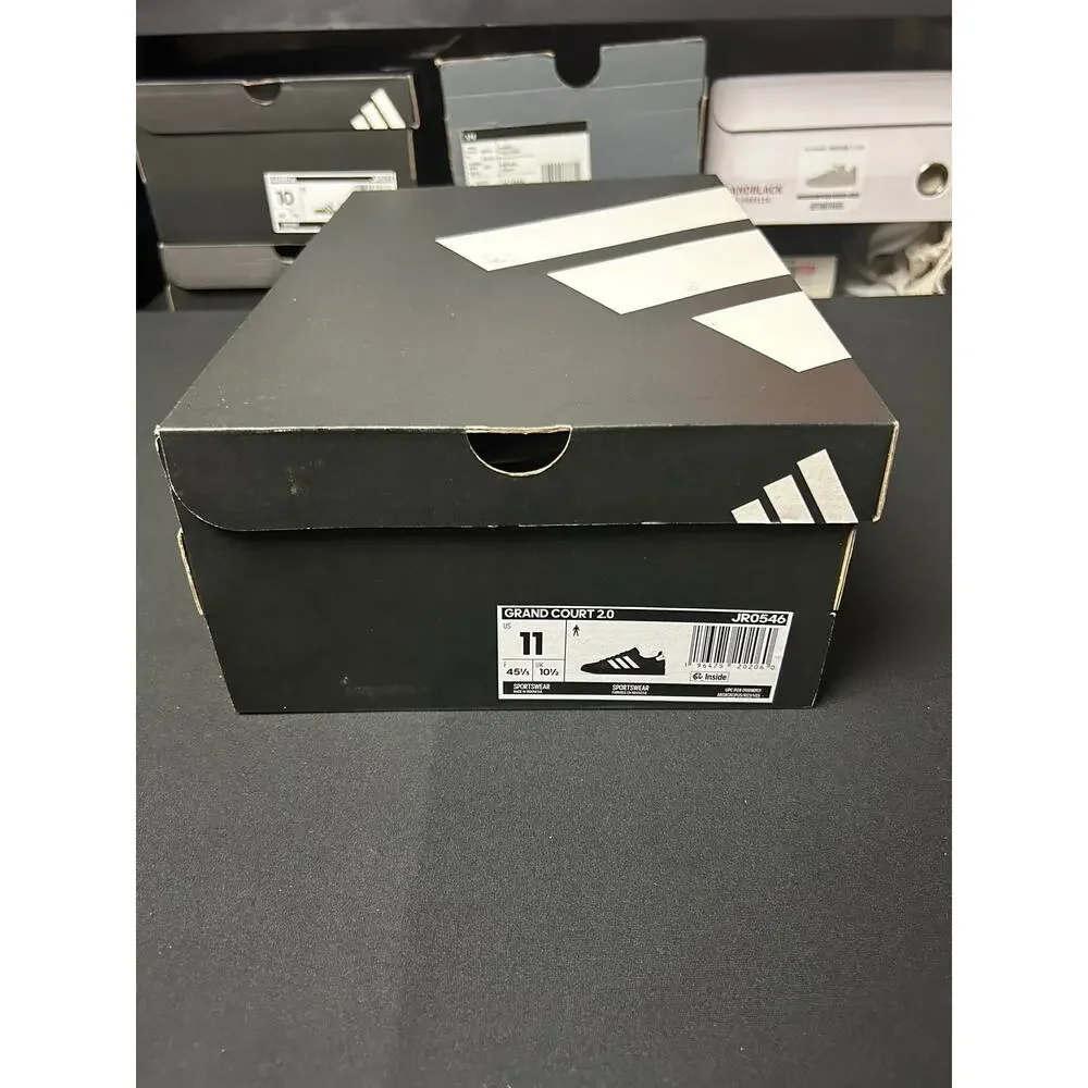 adidas Grand Court 2.0 Black White / $70 Retail! / Size 11 / Brand New!!